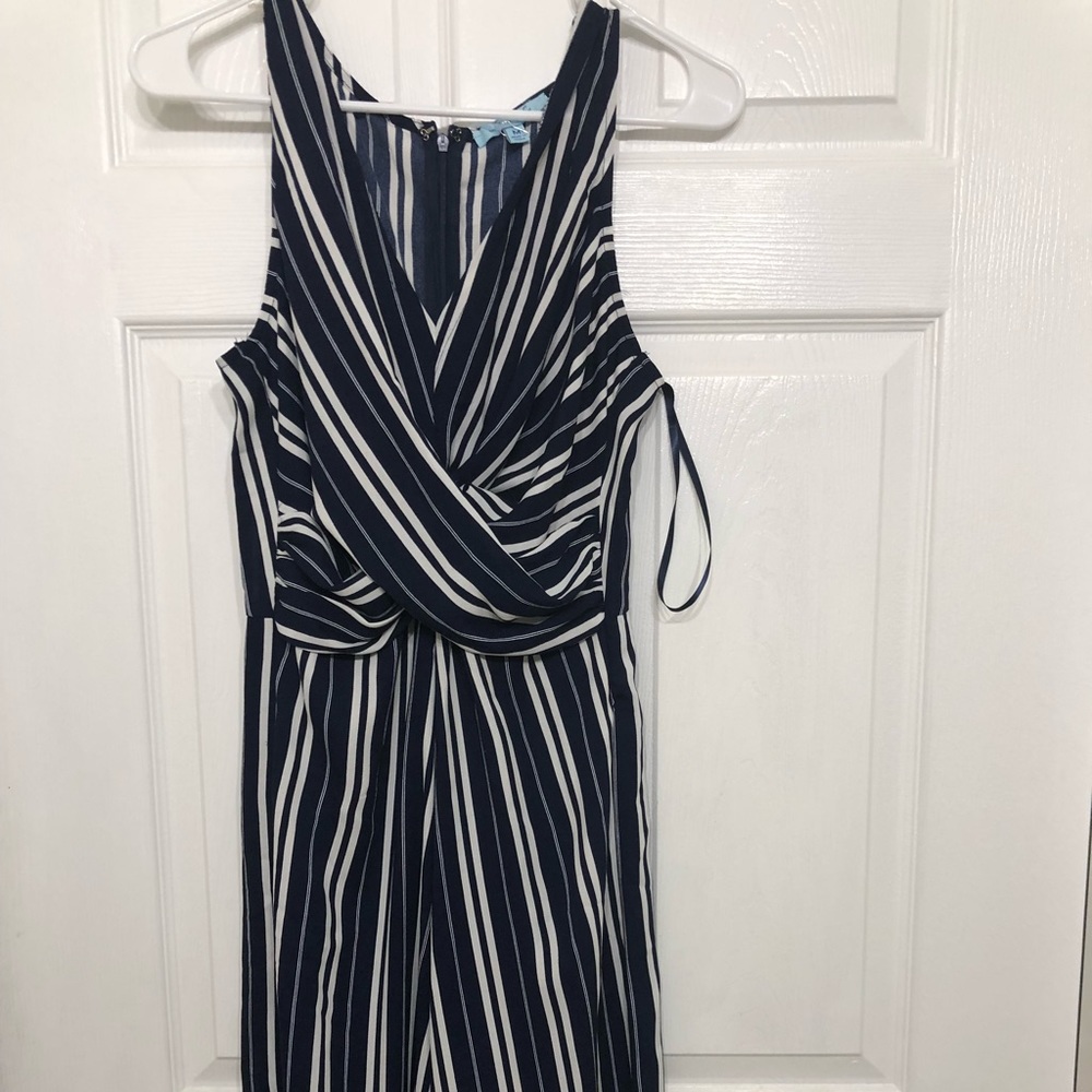 SLEEVELESS STRIPED JUMPSUIT - Picture 6 of 7